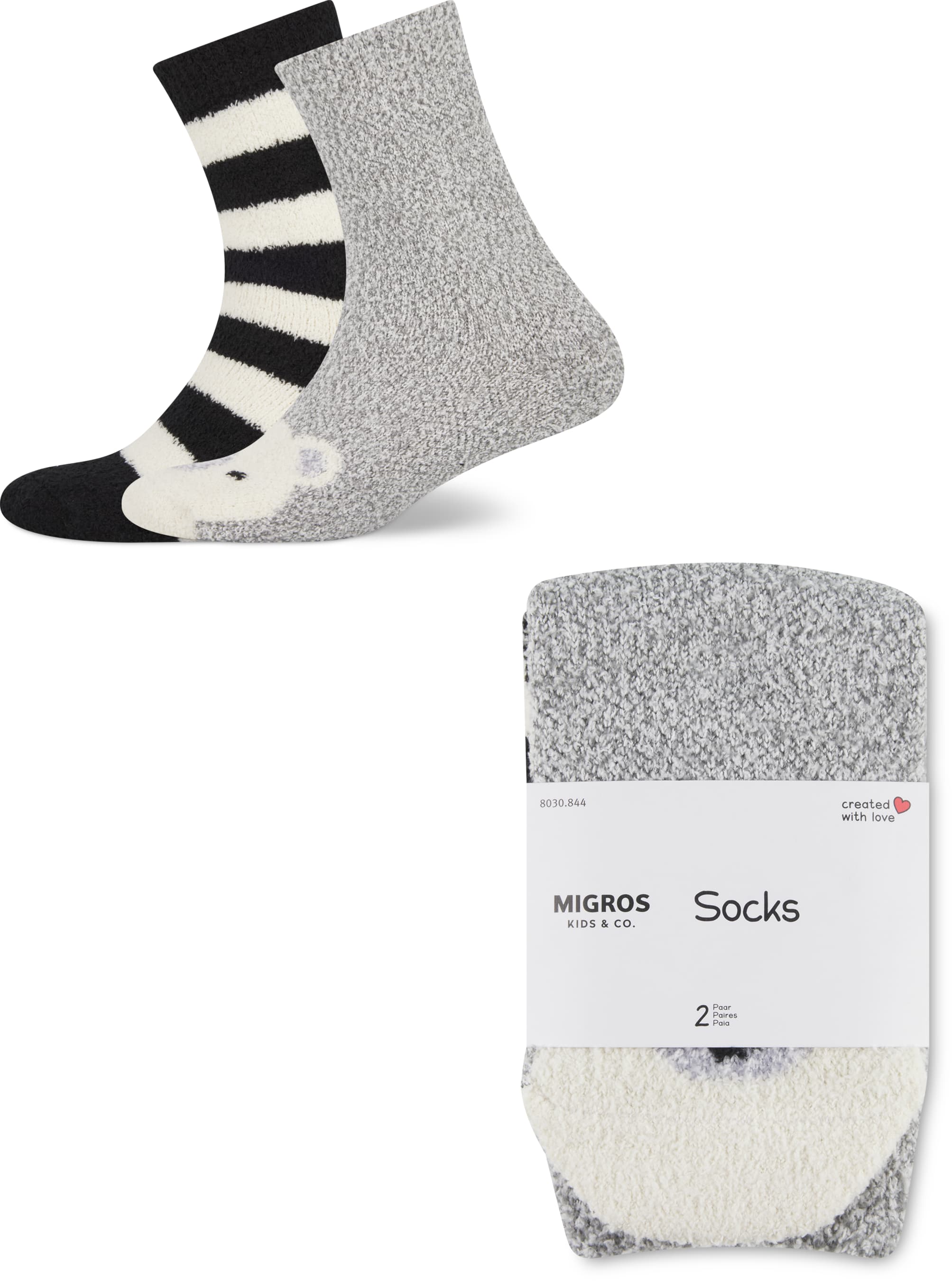 Kinder Chenille Socken Duopack, chenille